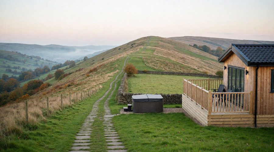 A lodge break puts the Great Ridge and the Edale valley within an easy morning drive